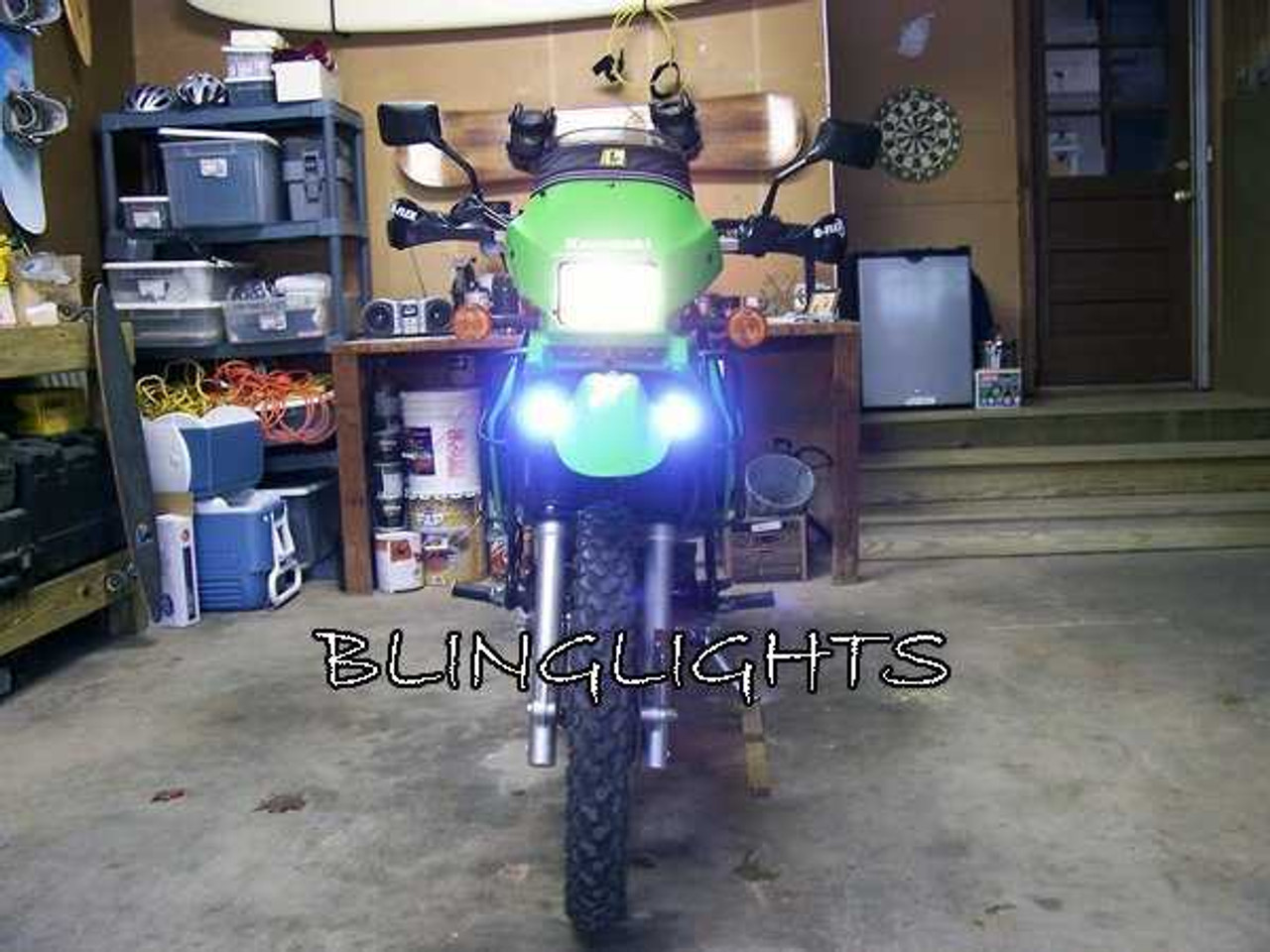 Kawasaki Super Sherpa KL250 KL250G KL250H Xenon Driving Lights Fog Lamps Foglamps Foglights Kit