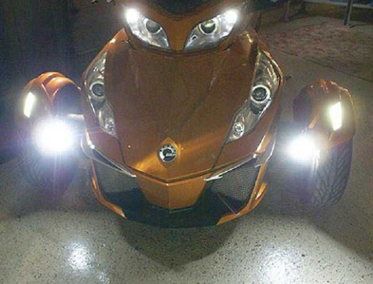 BlingLights Brand LED Halo Fog Driving Lights for Can-Am Spyder (all models)