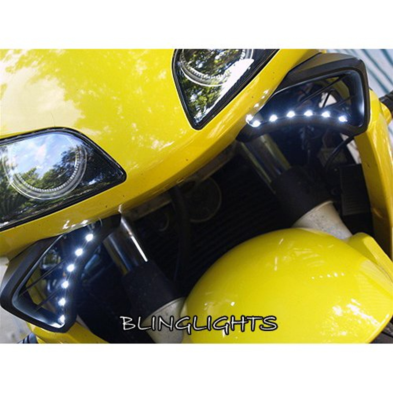 Honda CBR600F LED DRL Light Strips for Headlamps Headlights Head Lamps Day Time Running Strip Lights
