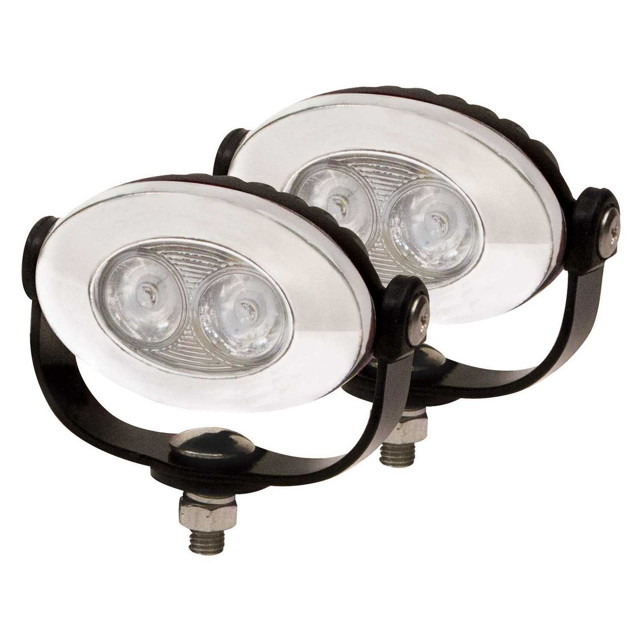 Indian Chief Vintage 6000K LED Auxiliary Lights Lamps With Halo Bezels