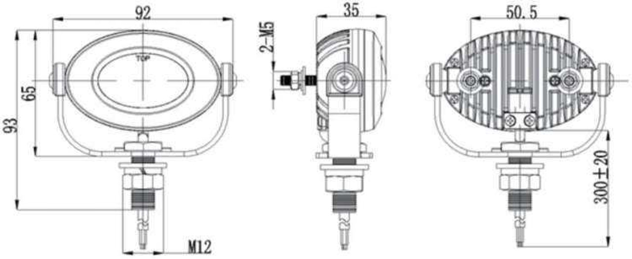 Triumph Bonneville 6000K LED Auxiliary Lamps High Output Lights Kit