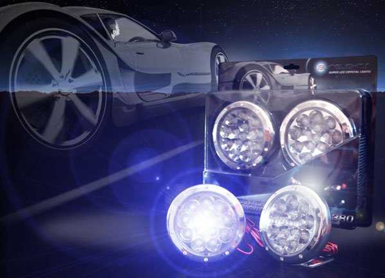 Honda Pan-European ST1300 ST1100 Blue LED Fog Driving Lights Lamps