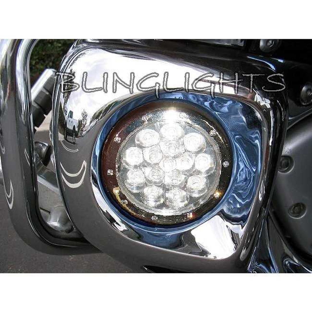 Honda Valkyrie Interstate GL1500CF F6C Blue LED Fog Lamps Driving Lights