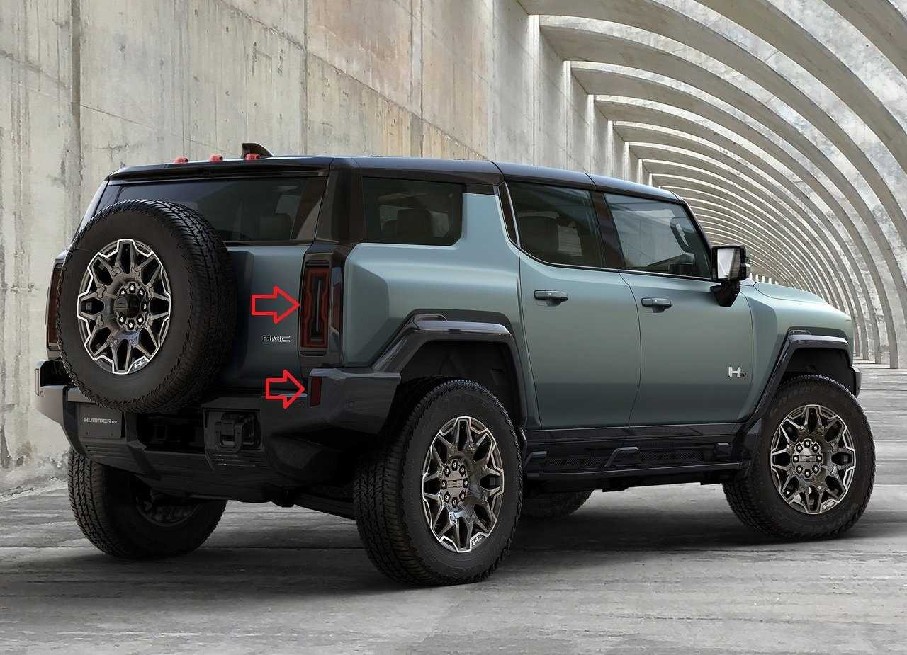 BlingLights Brand Tinted Taillight Protective Film Covers for GMC Hummer EV