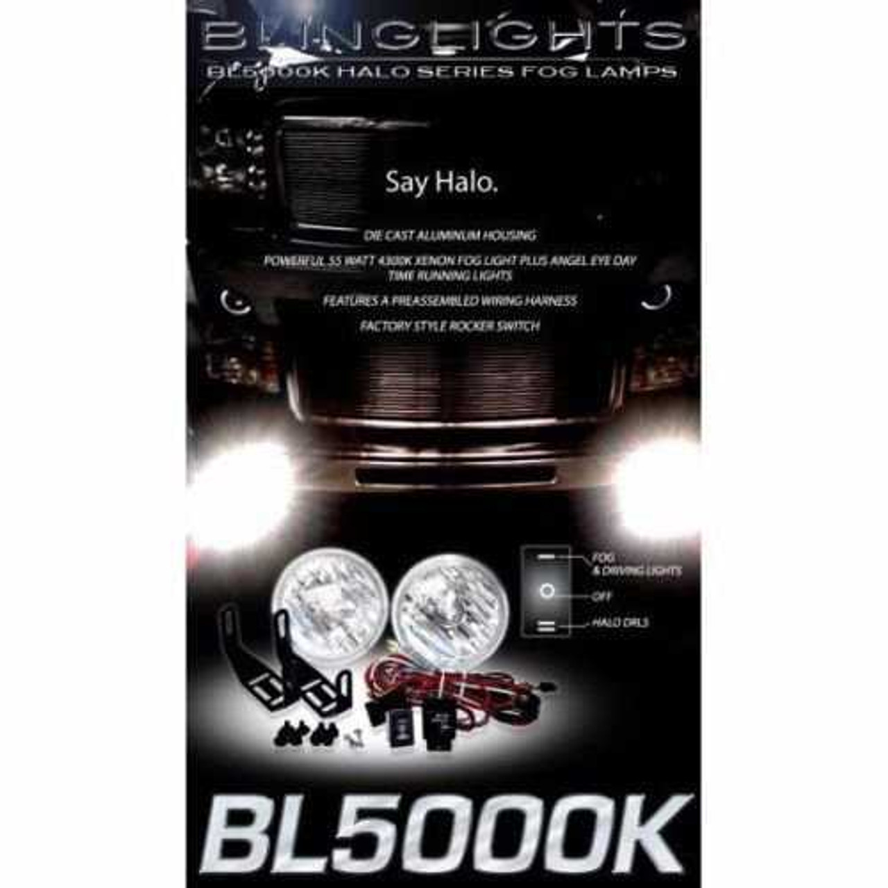 2007-2014 GMC Yukon ATS Body Kit Bumper Fog Lamps Lights