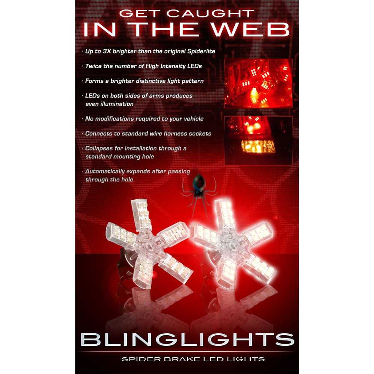 BlingLights Brand Custom White LED Taillamp Spider Light Bulbs for Dodge Journey