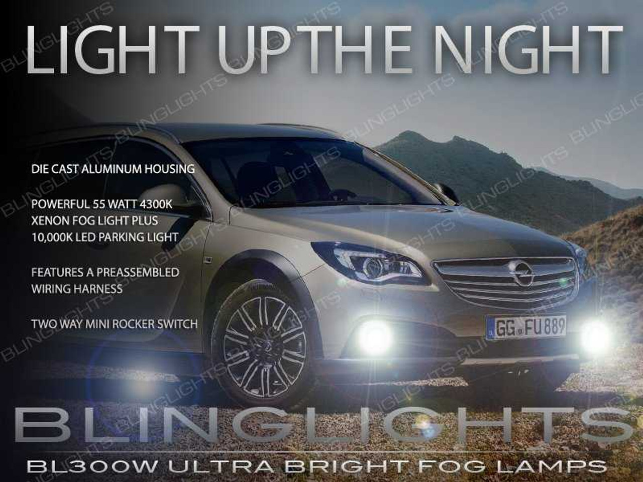 Vauxhall Insignia Country Tourer Fog Lamp Driving Light Kit Xenon