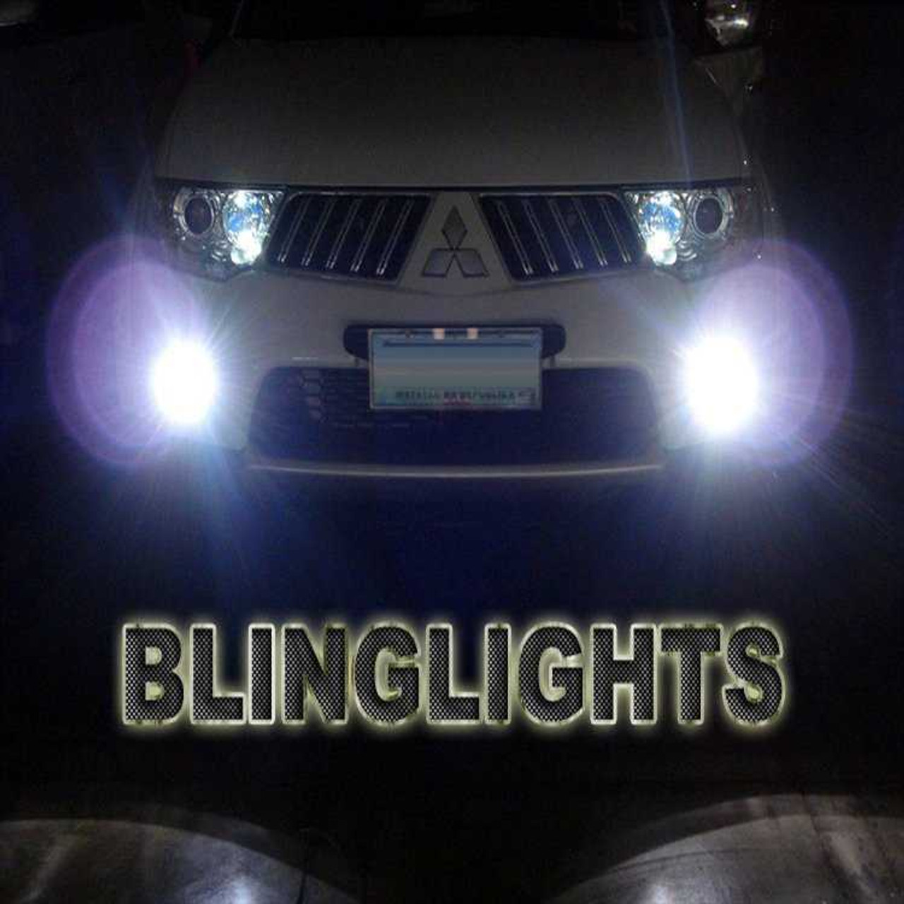 2007-2013 Mitsubishi Montero Sport Fog Lamps Lights Kit LED Foglamps Foglights Drivinglights