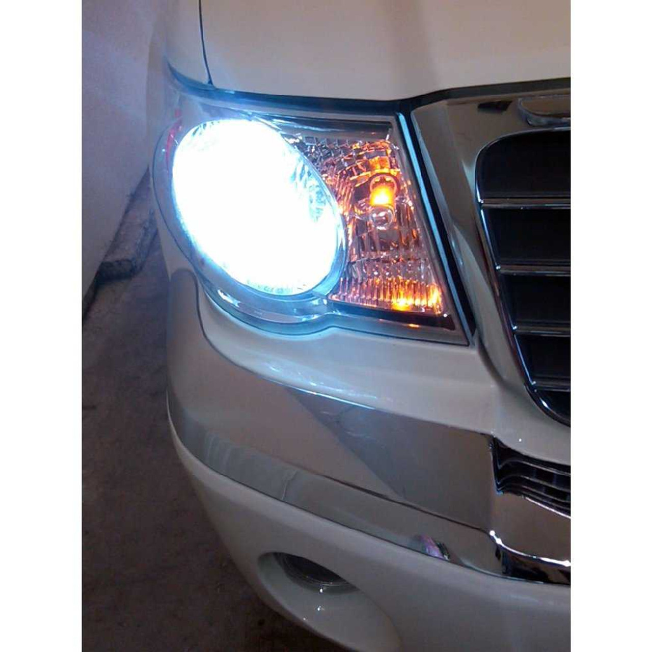 2007 2008 2009 Chrysler Aspen Bright White Light Bulbs for Headlamps Headlights Head Lamps Lights