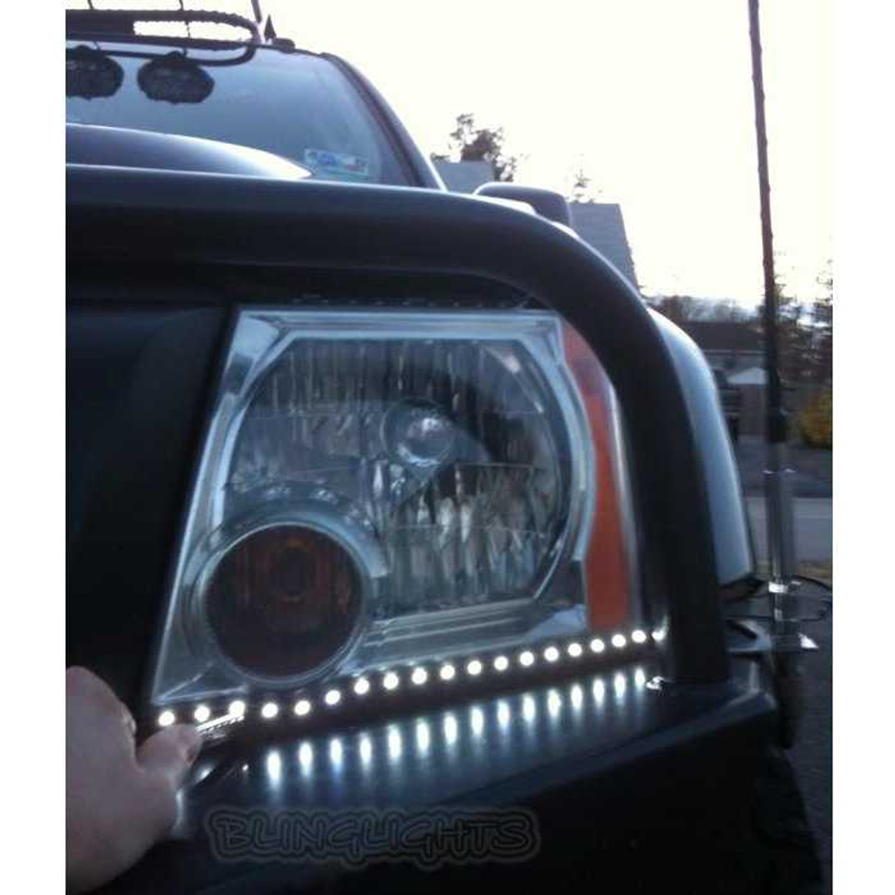 Nissan Xterra LED DRL Head Light Strips Daytime Running Lamps