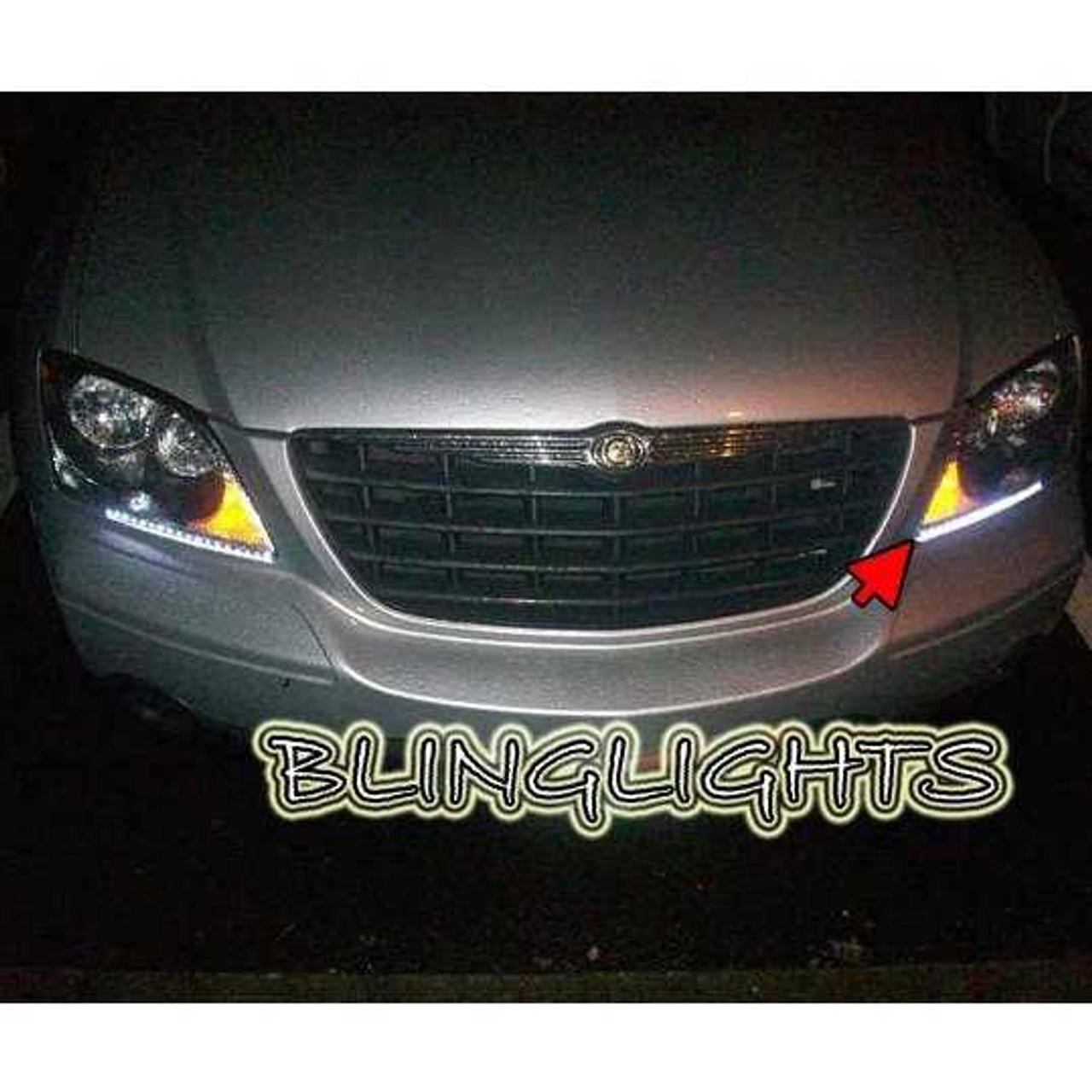 Chrysler Pacifica LED DRL Head Light Strips Day Time Running Lamps