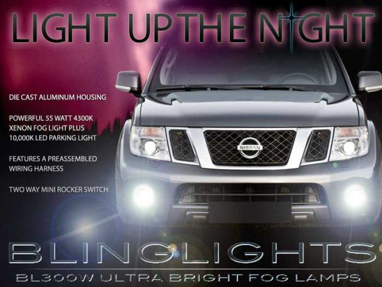 BlingLights Brand Fog Lights compatible with 2005-2012 Nissan Pathfinder R51