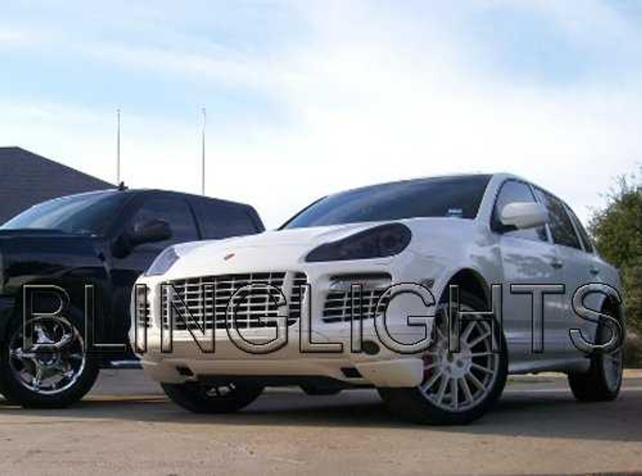 Porsche Cayenne Tint Protection Film for Smoked Headlamps Headlights Head Lamps Lights Overlays