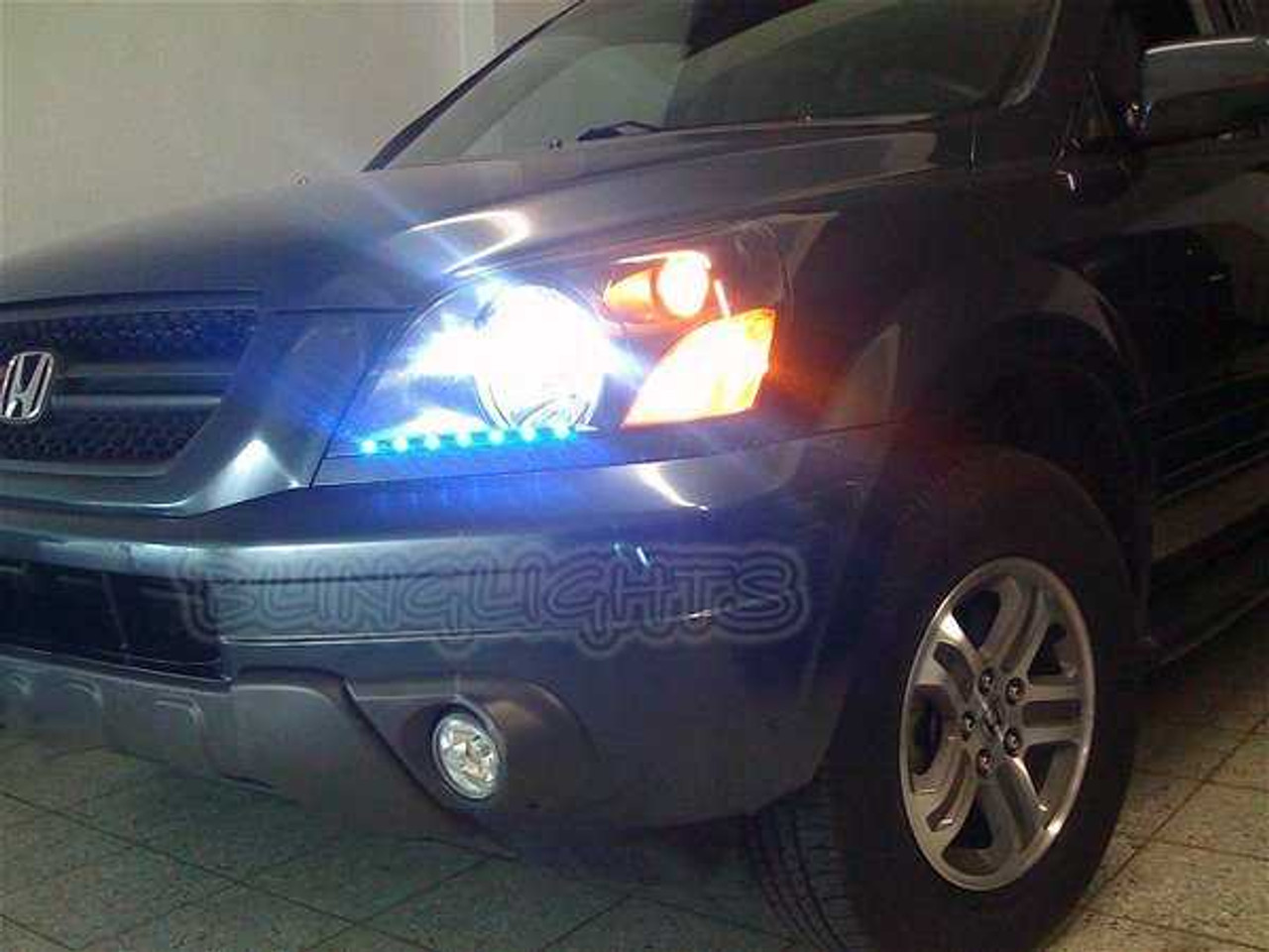 Honda MR-V LED DRL Light Strips for Headlamps Headlights Head Lamps Day Time Running Strip Lights