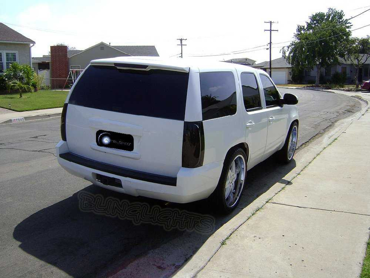 Chevrolet Tahoe Murdered Out Taillights Protective Overlays Lense Film Tinted Taillamps Kit