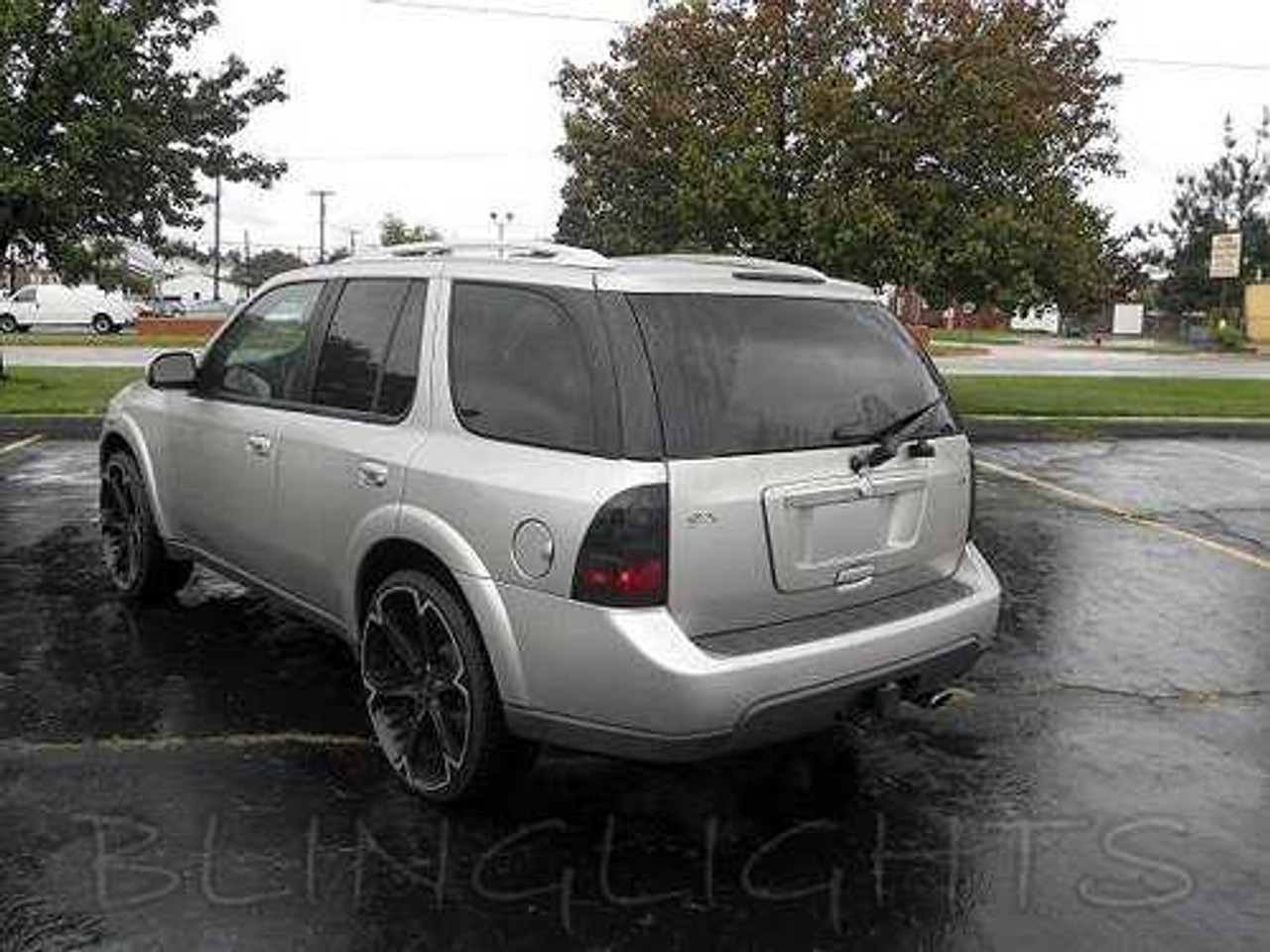 Saab 9-7X Tinted Smoked Taillamps Taillights Overlays Film Protection