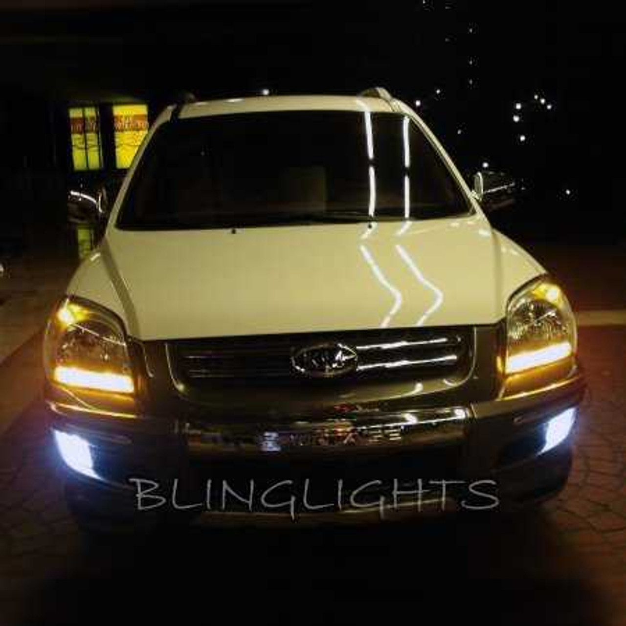 2005 2006 2007 2008 Kia Sportage Xenon Fog Lamps Driving Lights Foglamps Foglights Kit