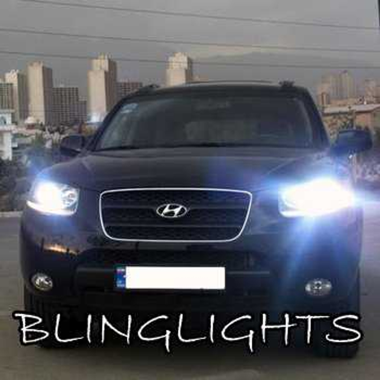 2007 2008 2009 2010 2011 2012 Hyundai Santa Fe Bright White Light Bulbs for Headlamps Headlights