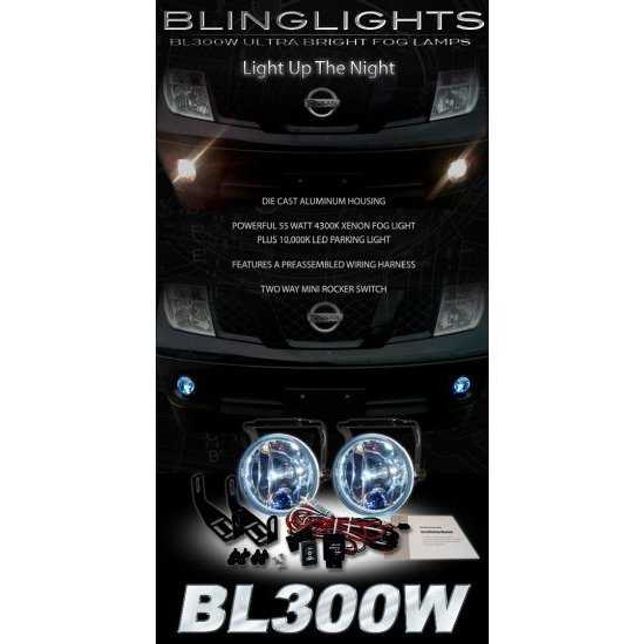 Fog Lights for 2004 2005 2006 2007 2008 2009 Nissan Patrol Safari Y61