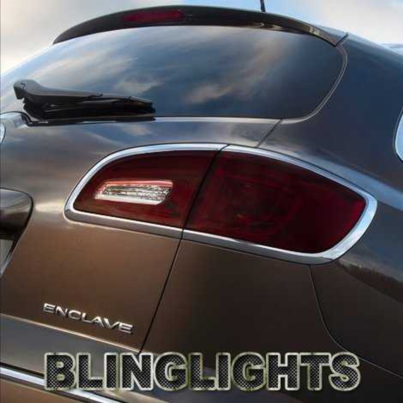 Buick Enclave Tinted Smoked Taillamps Taillights Tail Lamps Lights Protection Overlays Film