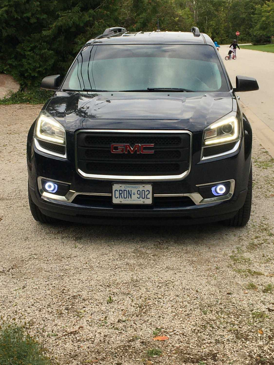 LED Halo Angel Eye Fog Lights Lamps for 2013 2014 2015 2016 GMC Acadia