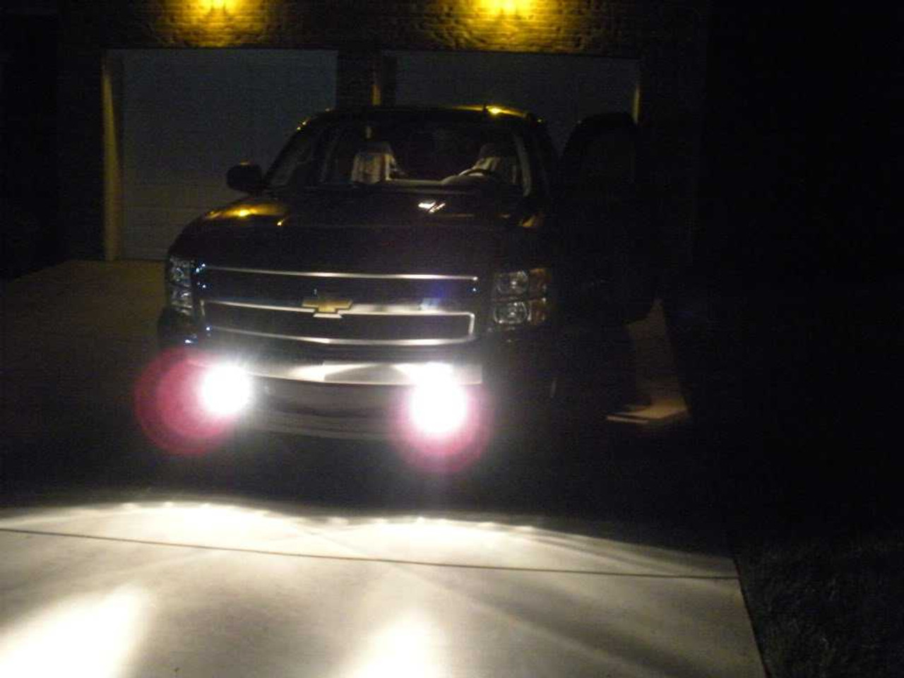 BlingLights Brand LED Halo Grill Fog Lights for 2007-2014 Chevrolet Silverado 1500