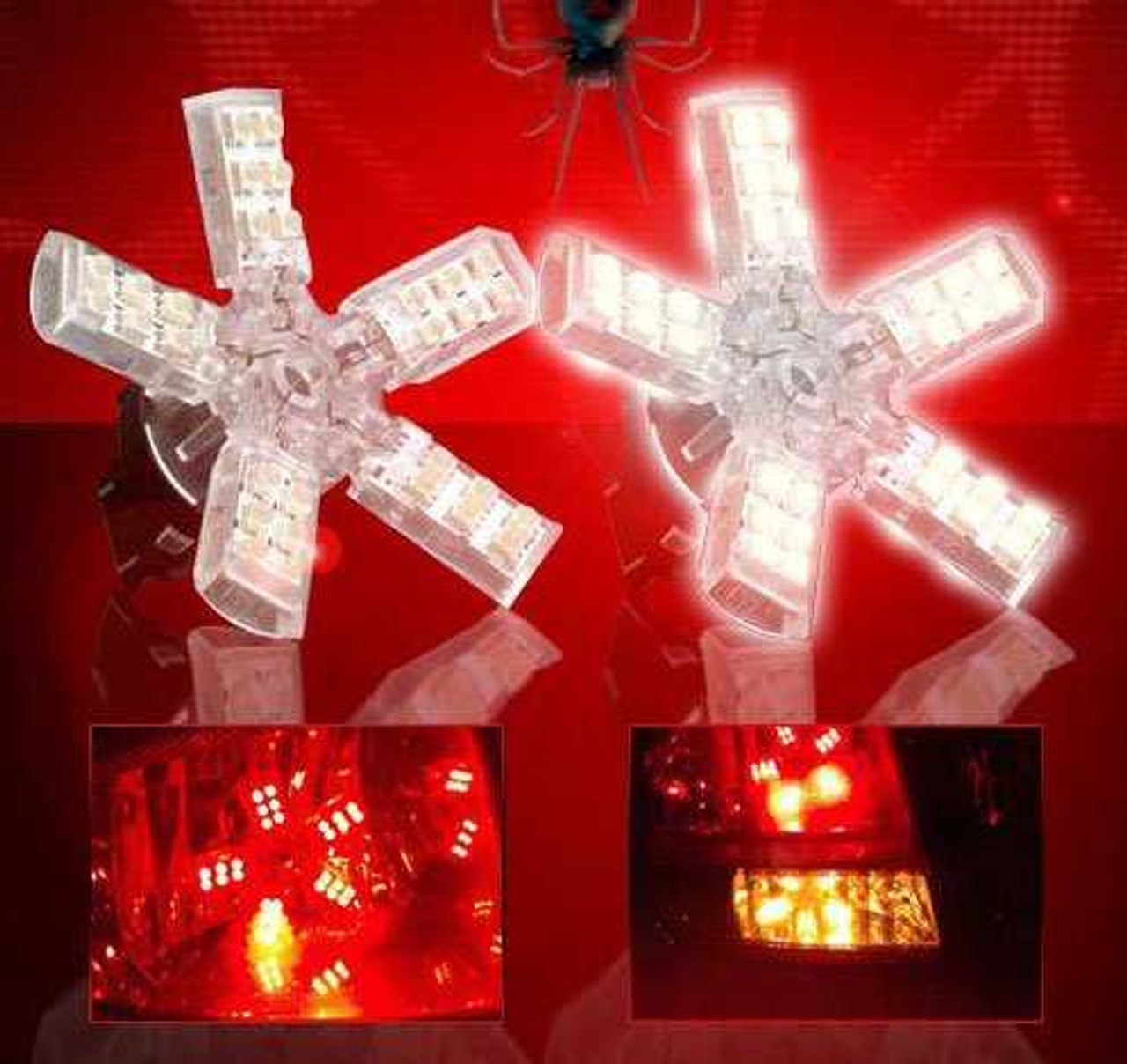 Mitsubishi L200 Taillamp White LED Spider Light Bulbs Custom