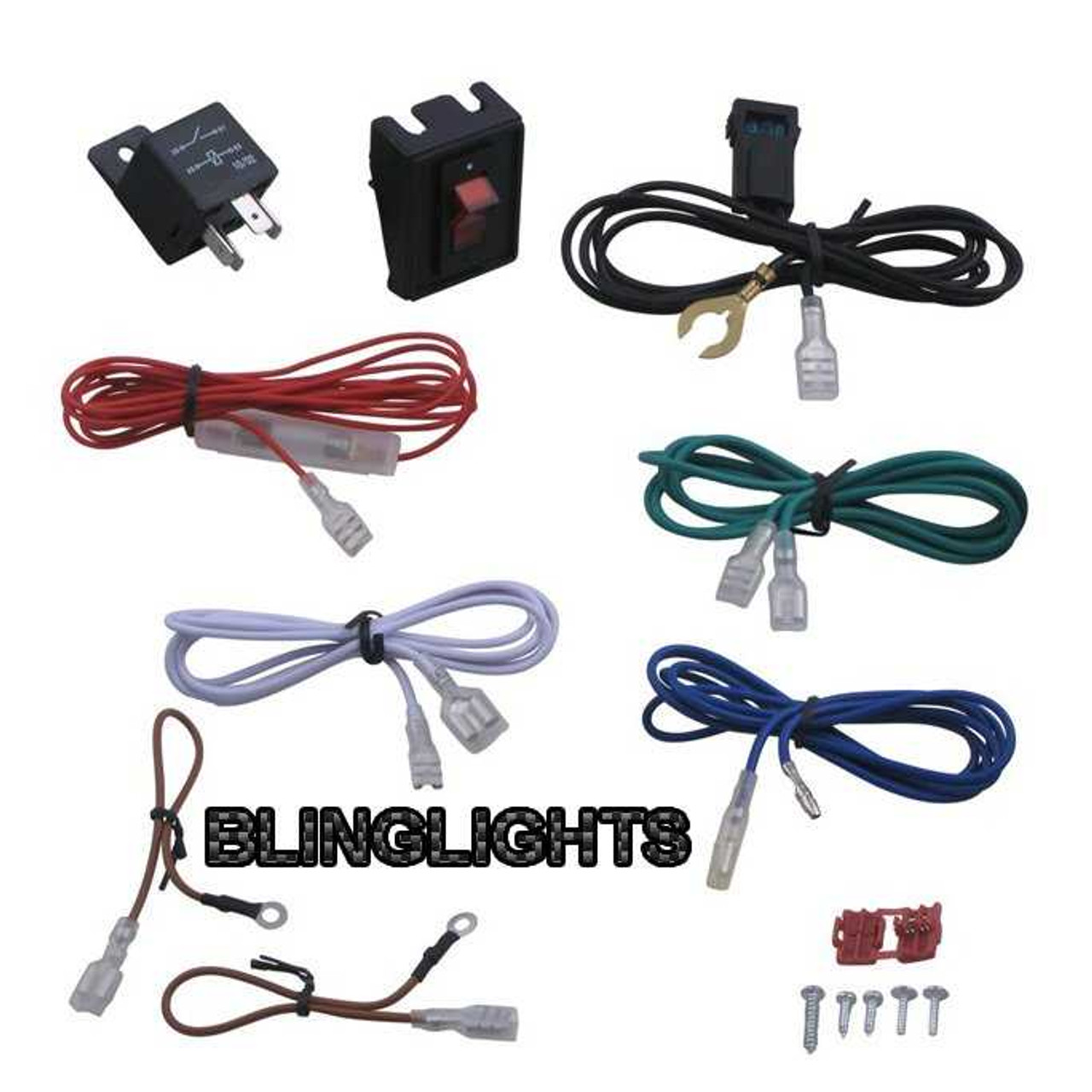 40-AMP Relay Wiring Kit 100watt Driving Light Auxiliary Off Road 4x4 Lamp Harness