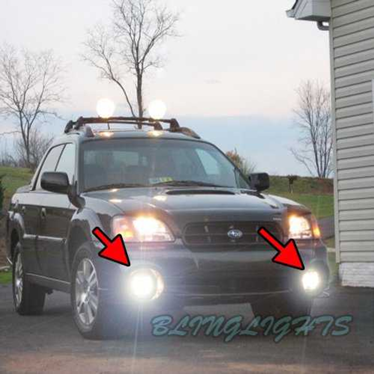 Large Fog Lights Lamps for 2003 2004 2005 2006 Subaru Baja