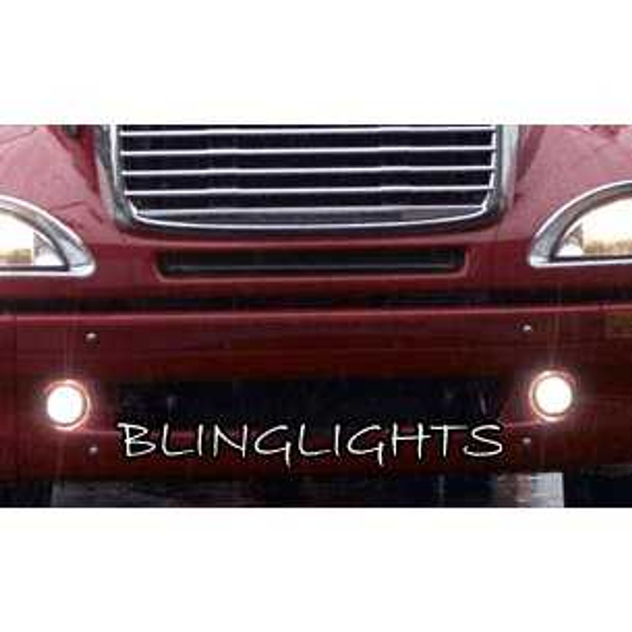 White LED Angel Eye Halo Projector Fog Lights Lamps for Freightliner Columbia