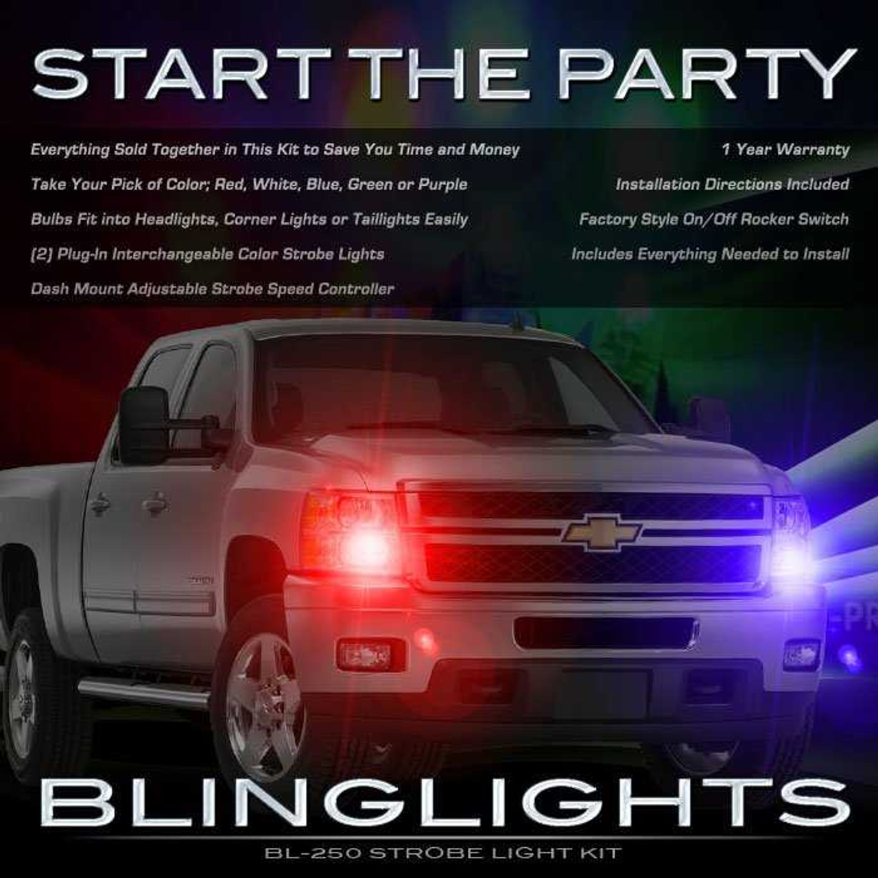 Chevrolet Colorado Strobe Lights Head Tail Lamps Headlamps Headlights Taillamps Police