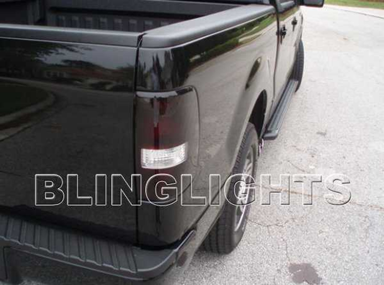 Ford F550 Super Duty Tinted Tail Lamp Light Overlay Kit F-550 Smoked Film Protection
