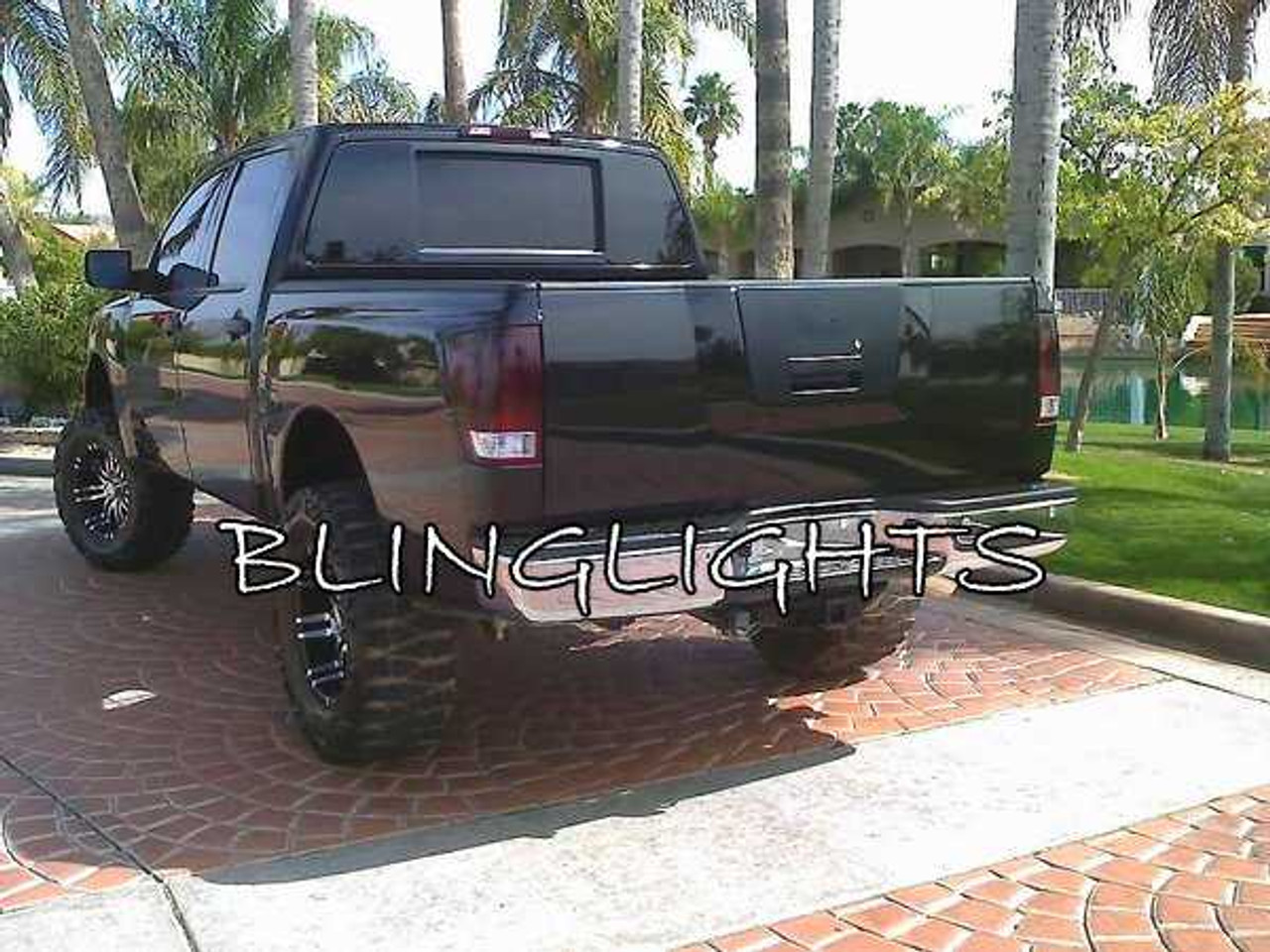 Nissan Titan Murdered Out Taillight Covers Taillamp Smoked Overlays