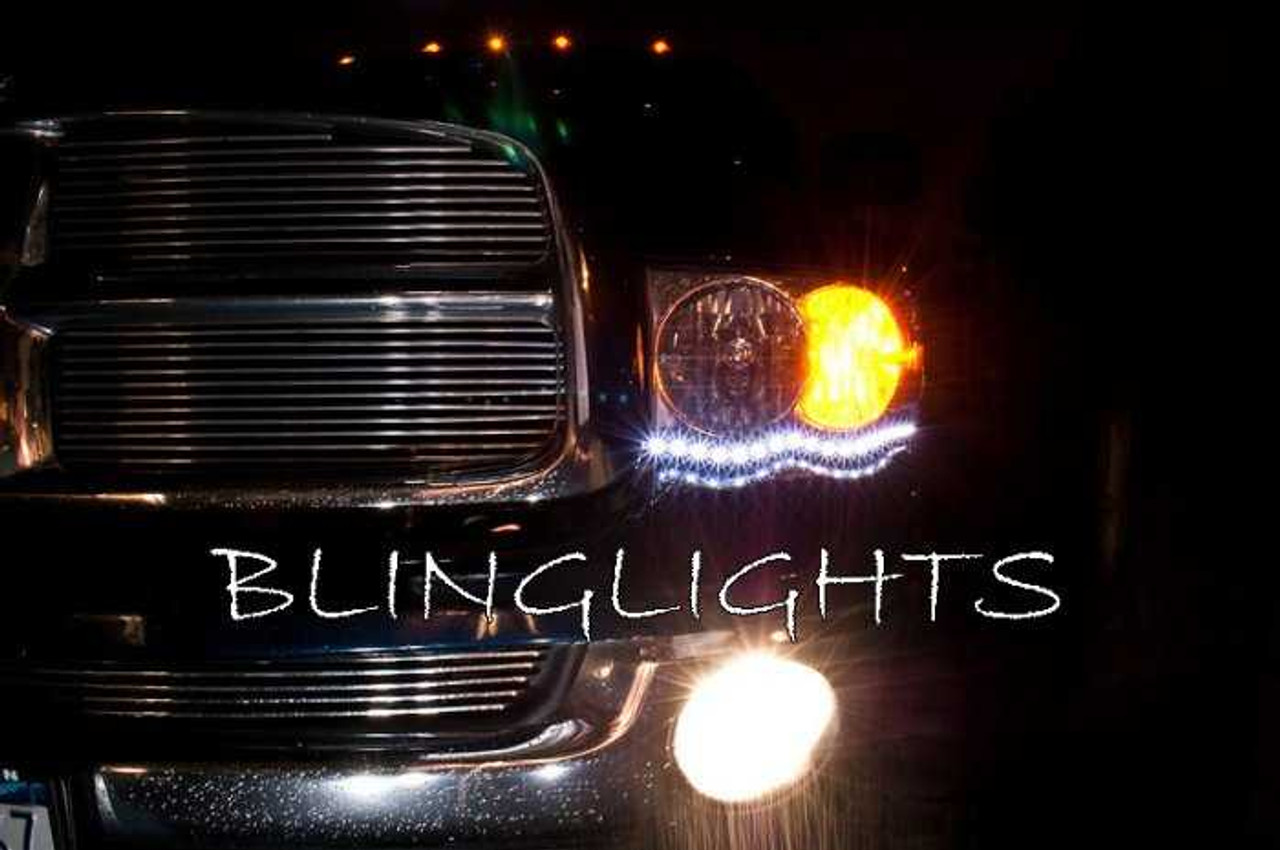 2002-2008 Dodge Ram LED DRL Head Lamp Light Strips Kit Day Time Running