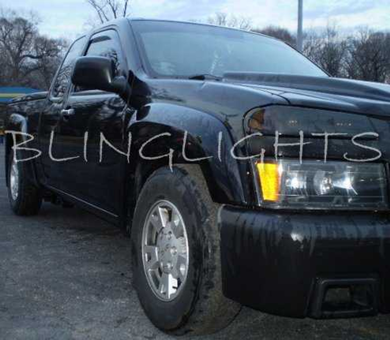 BlingLights Brand Tinted Headlamp Film Covers for 2004-2012 Chevrolet Colorado
