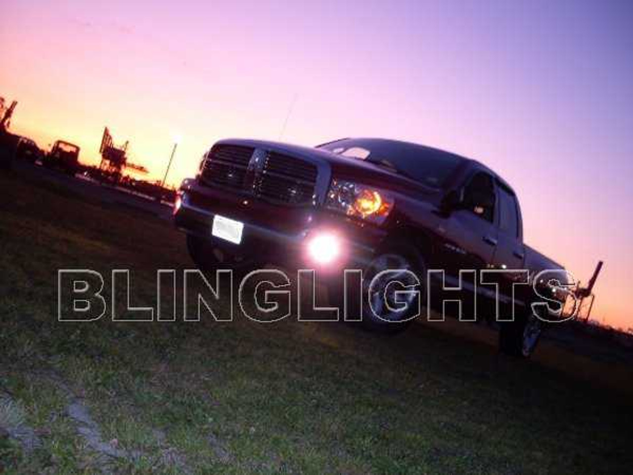 LED Halo Fog Lights for 1999 2000 2001 2002 Dodge Ram 2500