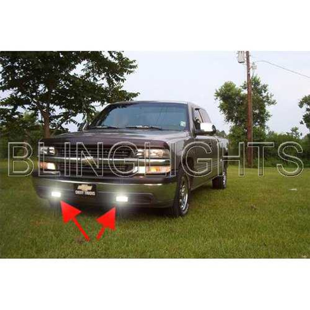 Fog Lights Driving Lamps for 1999 2000 2001 2002 Chevrolet Silverado