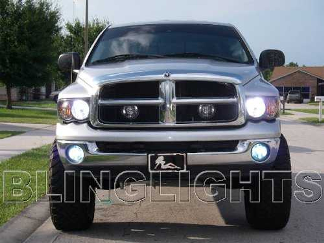 2002-2005 Dodge Ram Bright White Head Lamps Light Bulbs Pair