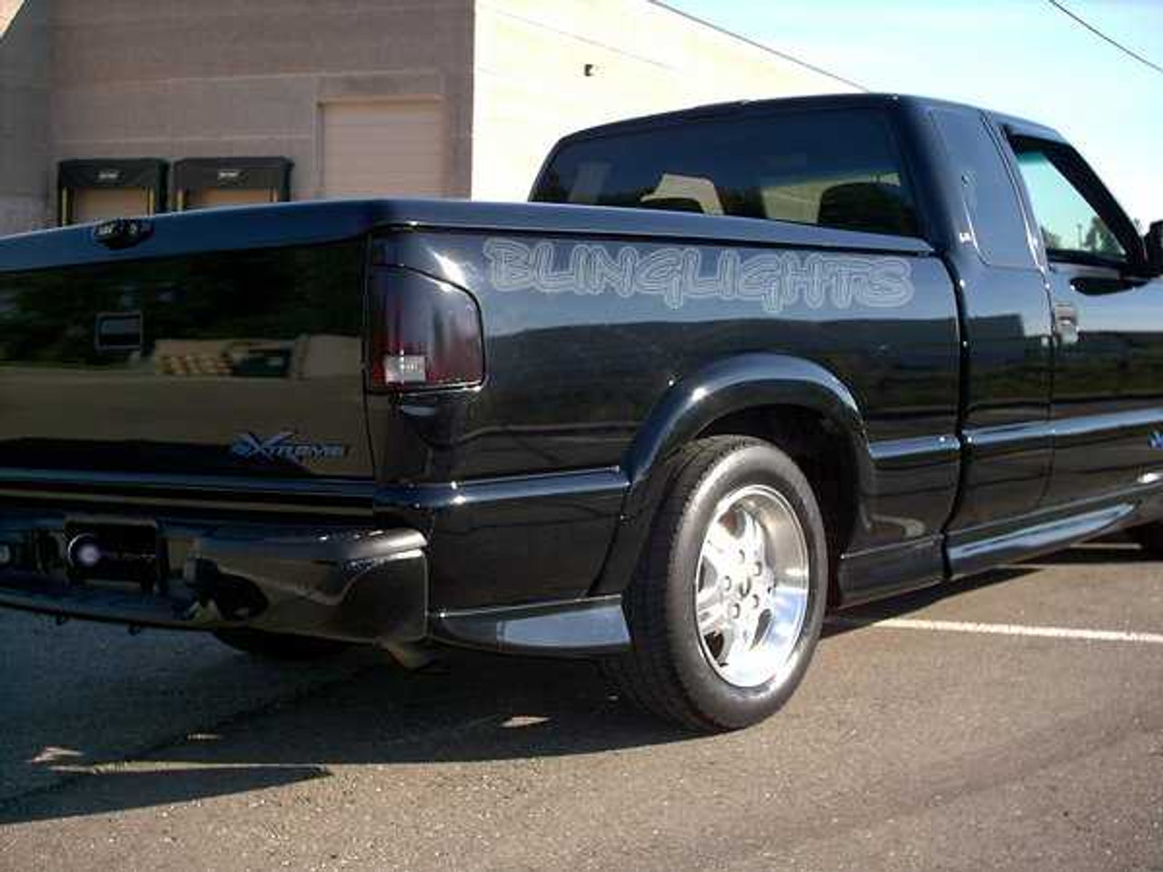 Chevrolet S10 Murdered Out Taillamps Film Covers Tinted S-10 Taillights Overlays Kit