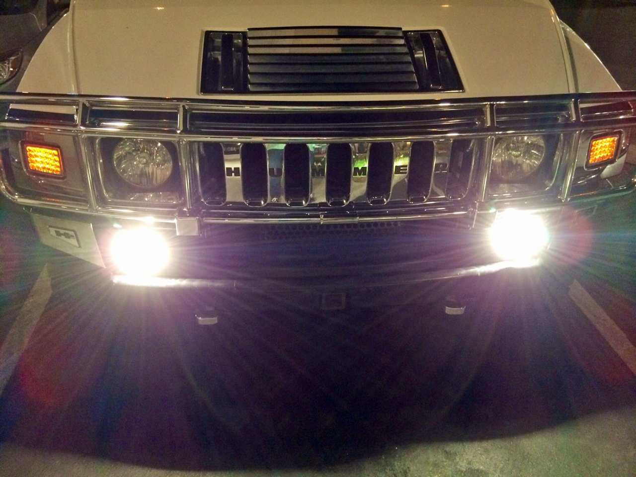 Hummer H3T Bumper Driving Lights Fog Lamps Kit 2007 2008 2009 2010