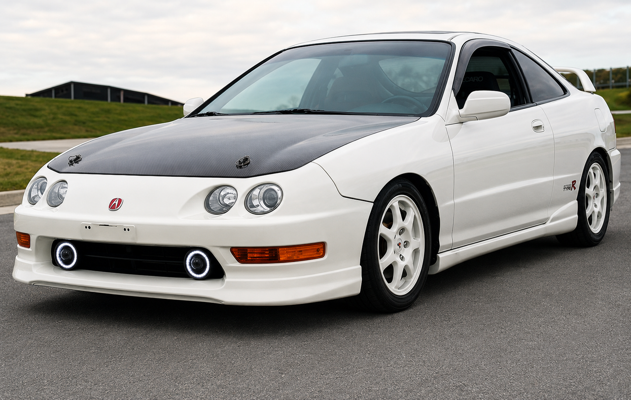 White LED Halo Fog Lights Lamps Kit For 1994-2001 Acura Integra
