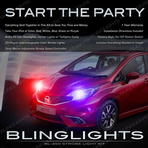 Nissan Versa Note Head or Tail Lamps Xenon Strobe Lighting Kit