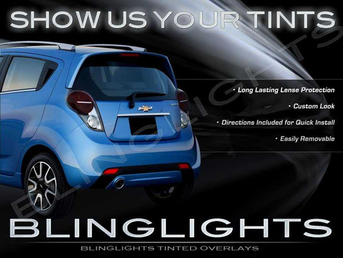 Holden Barina Spark Tinted Taillight Film Murdered Out Taillamp Overlays Kit