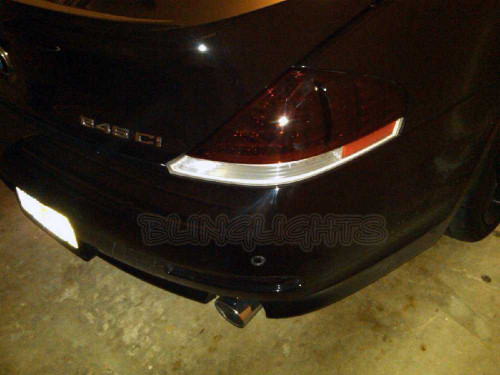 BMW 6 Series Murdered Out Tail Light Overlays Kit Tinted Lamp Lense Film Covers E63 E64 F06 F12 F13
