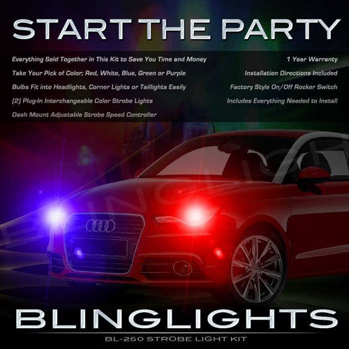Audi A1 Strobe Police Light Kit for Headlamps Headlights Head Lamps Strobes Lights