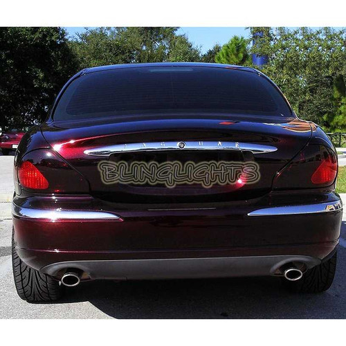Jaguar X-Type Smoked Taillight Overlay Kit Tint Lamp Lense Film Protection