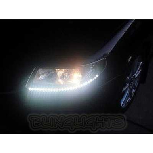 2005 2009 Saab 9-2X LED DRL Light Strips for Headlamps Headlights Head Lamps 92X Day Time Lights