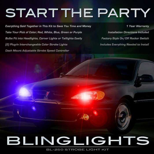 Pontiac Grand Am Strobe Lights Headlamps Taillamps Headlights Taillights Head Tail Lamps Strobes Kit