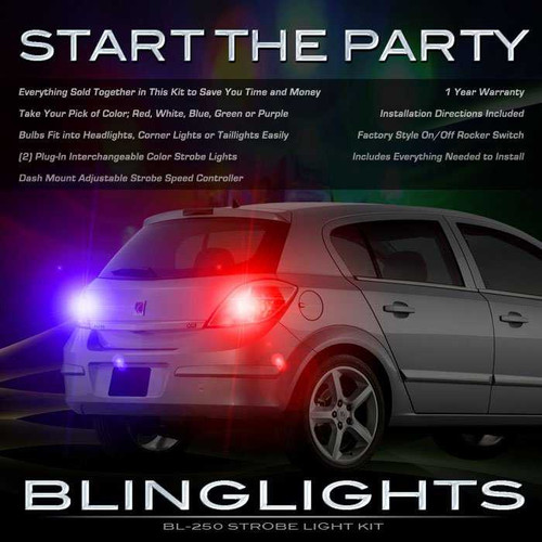 Opel Astra Strobe Lights Headlamps Headlights Taillamps Taillights Head Lamps Lamp Light Strobes