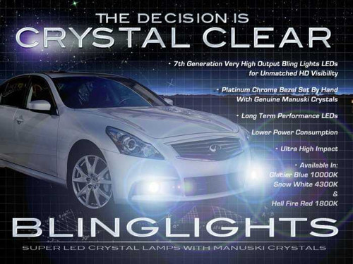 Infiniti G G25 G35 G37 IPL LED Fog Lamps Driving Lights